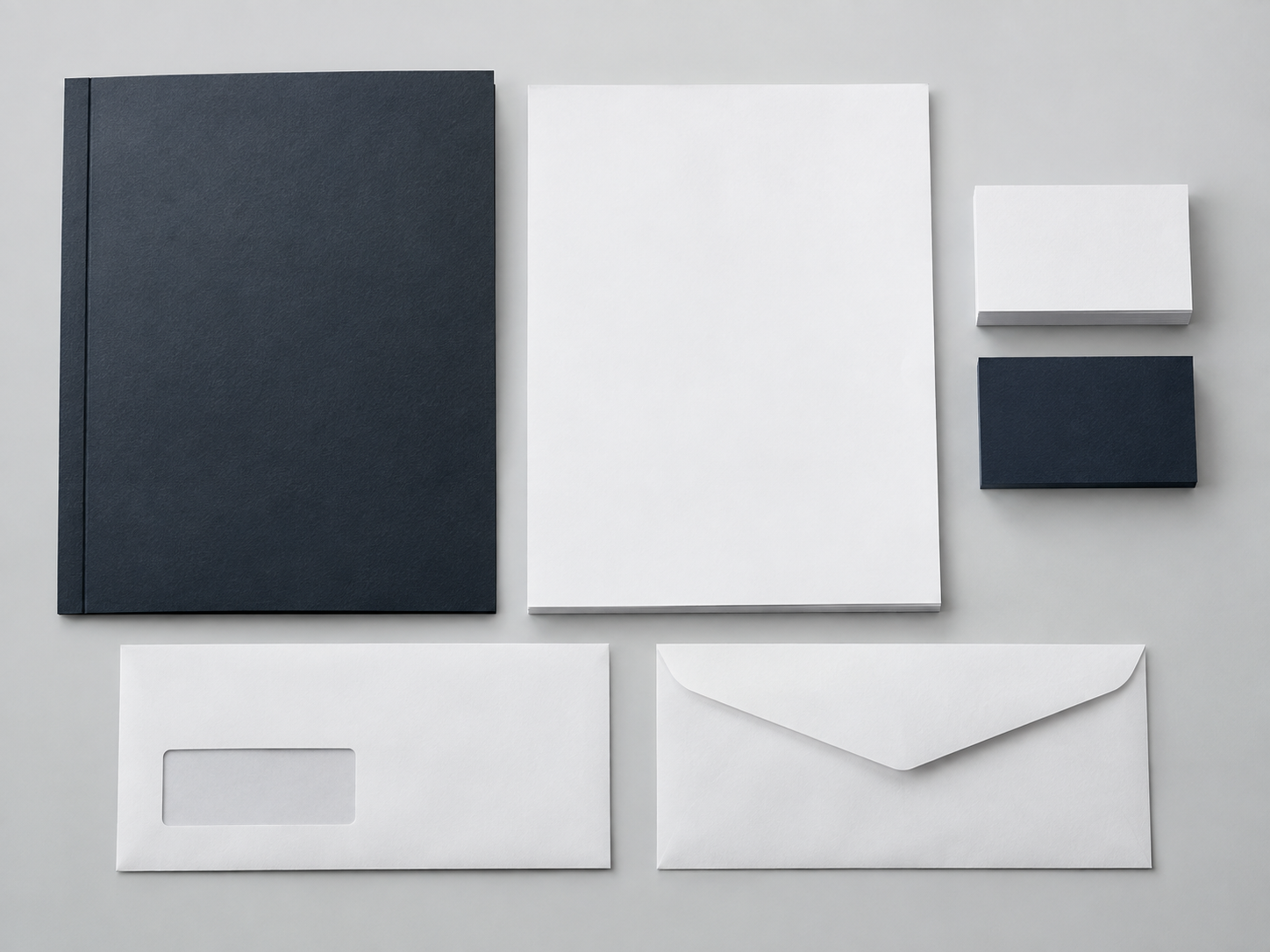 Papelería corporativa folders sobres y hojas membretadas